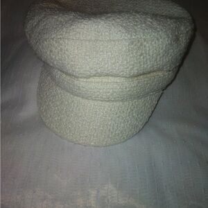 Mango Ivory Textured Hat